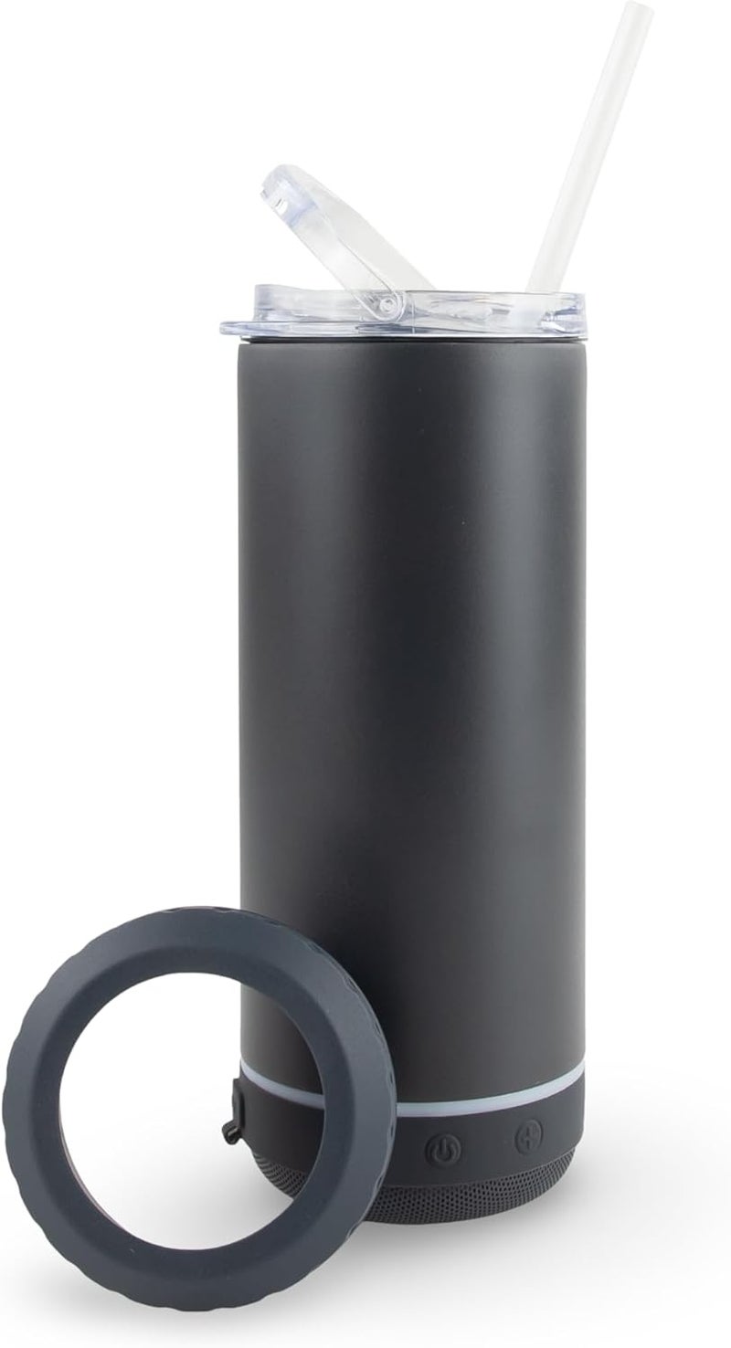 Hogg Bluetooth Tumbler 4 in 1 Can Cooler - Silent Night, Universal Can Cooler for Drinks, Bluetooth Speaker Cup, Stainless Steel Tumbler with Speaker, Beer Holder, Beer Accessories - Image 1